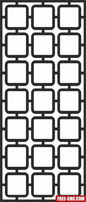 Screen door decorative - Download free dxf for cnc plasma cutting