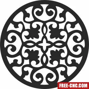 Pattern mandala wall arts - Download free dxf for cnc plasma cutting