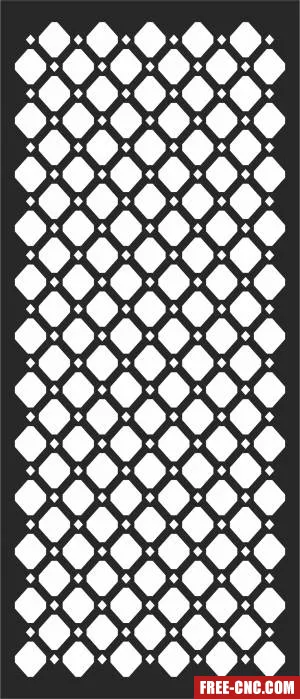 Pattern pattern wall decorative screen - Free dxf download
