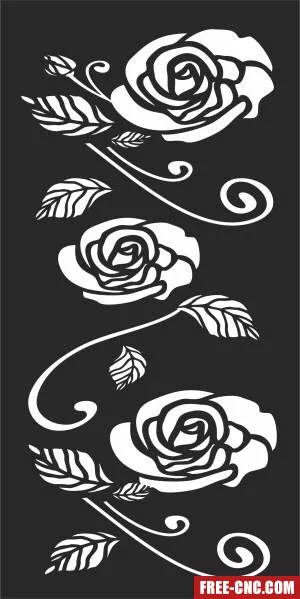 Pattern door screen wall screen pattern - Free dxf download