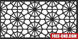 Decorative wall door screen - Download free dxf for cnc plasma cutting