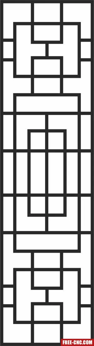 Decorative screen door pattern screen decorative - Download free dxf for cnc plasma cutting