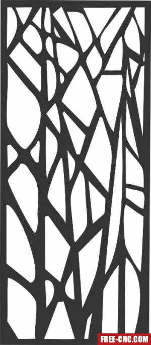 Decorative panels for doors wall screen pattern - free dxf download