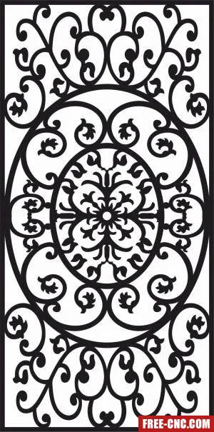 Panel decorative wall screen pattern - Download free dxf for cnc plasma cutting Panel decorative wall screen pattern - Download free dxf for cnc plasma cutting