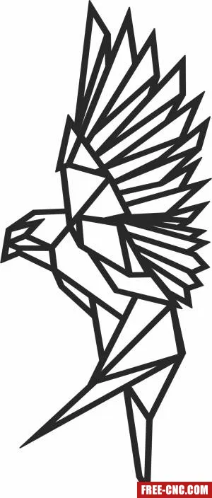 Eagle polygonal wall art - Free dxf for laser cutting and plasma