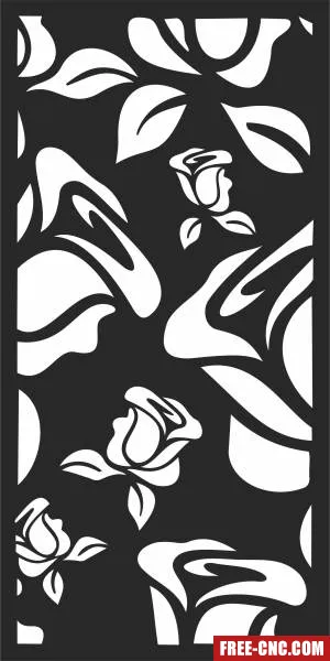 Decorative wall screen pattern panel - Download free dxf for cnc plasma cutting