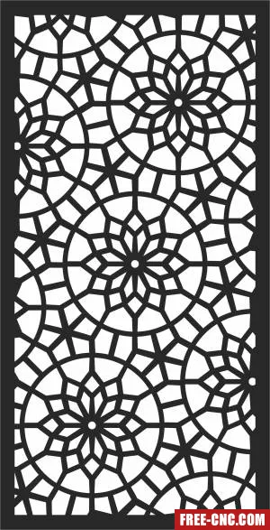 Screen wall door decorative - Download free dxf for cnc plasma cutting