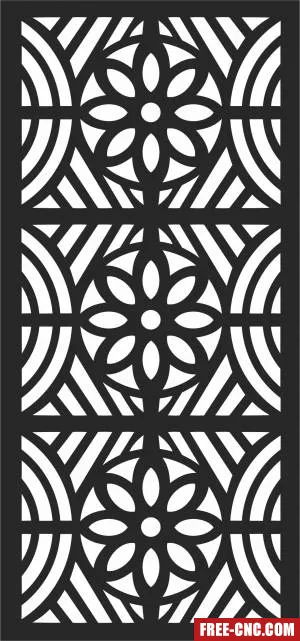 Door screen decorative pattern screen wall - Free dxf for laser cutting and plasma Door screen decorative pattern screen wall - Free dxf for laser cutting and plasma
