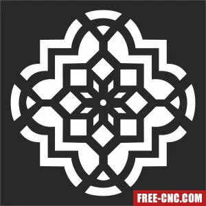 Decorative screen decorative door screen decorative - Download free dxf for cnc plasma cutting