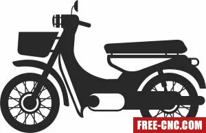 Motorcycles clipart - Free dxf files ready to cut