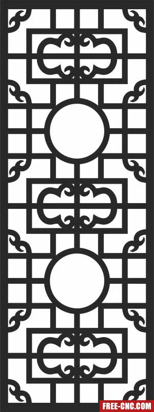Decorative wall door decorative door decorative - Download free dxf for cnc plasma cutting