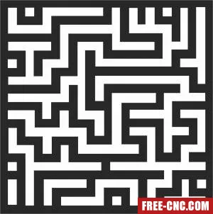 Decorative door wall decorative screen wall door - Free dxf for laser cutting and plasma