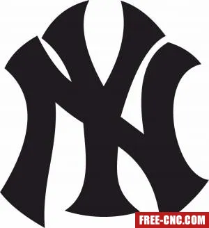 New york yankees ny - free dxf download