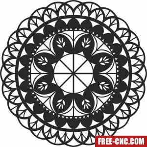 Mandala wall decorative pattern decorative wall - Free dxf download