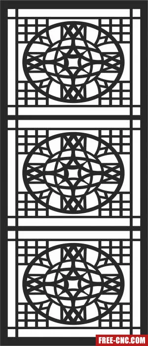 Door pattern door screen wall pattern - Download free dxf for cnc plasma cutting