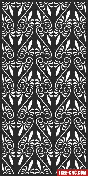 Screen wall door pattern - Free dxf files ready to cut Screen wall door pattern - Free dxf files ready to cut
