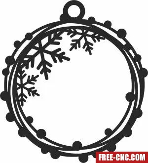 Christmas ornament - Free dxf files ready to cut