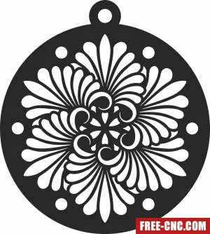 Christmas ornaments decor tree - Free dxf files ready to cut
