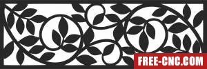 Wall pattern screen - Free dxf for laser cutting and plasma