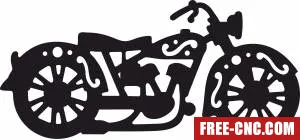 Harley motorcycle davidson - Free dxf for laser cutting and plasma