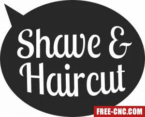 Shave barbershop clipart - Free dxf download