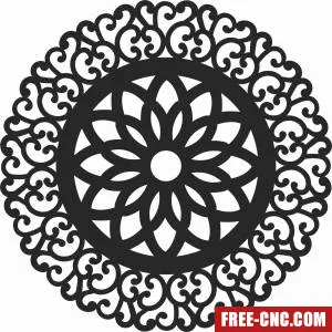 Mandala wall decor - Download free dxf for cnc plasma cutting