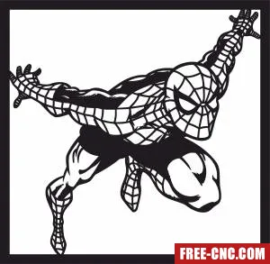 Spiderman decor for kids room - Free dxf files ready to cut