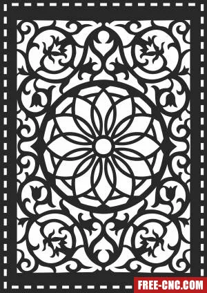 Screen door pattern wall - Download free dxf for cnc plasma cutting