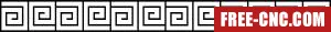 Decorative door pattern decorative pattern - Free dxf for laser cutting and plasma