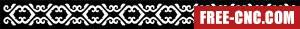 Wall decorative wall - Free dxf for laser cutting and plasma