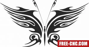 Butterfly art - Download free dxf for cnc plasma cutting