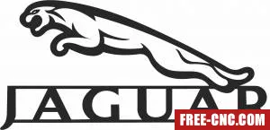 Jaguar clipart - Free dxf for laser cutting and plasma