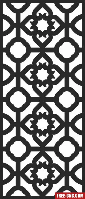 Pattern decorative wall - Free dxf download