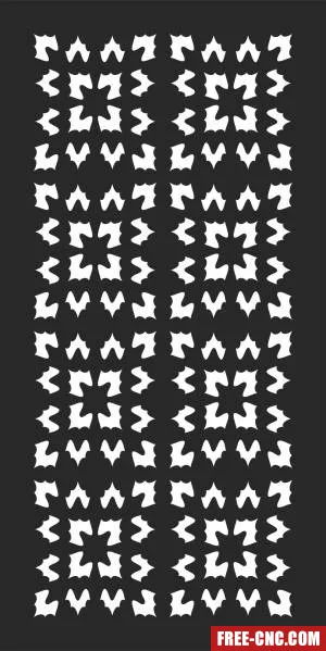 Wall screen pattern door pattern - Free dxf download