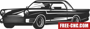 Retro car cliparts - Download free dxf for cnc plasma cutting