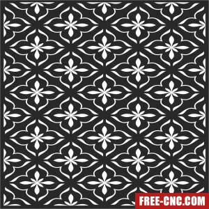 Screen decorative door - Free dxf for laser cutting and plasma