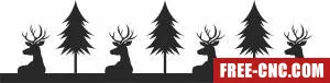 Christmas deer trees - Download free dxf for cnc plasma cutting