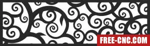 Decorative wall screen wall pattern decorative wall - Download free dxf for cnc plasma cutting