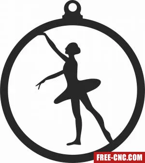 Ornament ballett dance - Free dxf files ready to cut