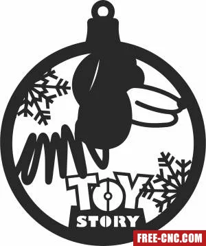 Toy story christmas ornament - Free dxf download