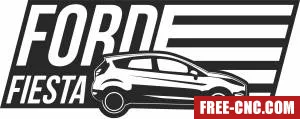 Ford fiesta car logo - Download free dxf for cnc plasma cutting