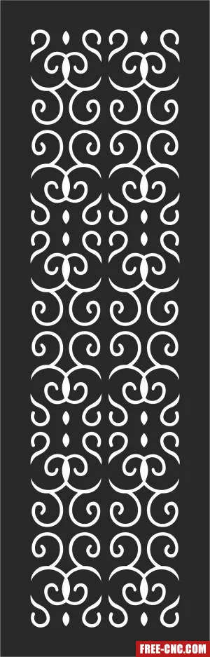 Decorative decorative wall screen decorative pattern - Free dxf files ready to cut Decorative decorative wall screen decorative pattern - Free dxf files ready to cut