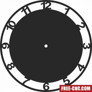 Wall clock vinyl record - Free dxf for laser cutting and plasma