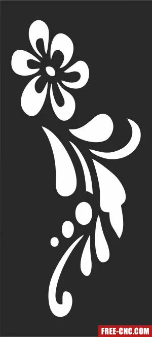 Door wall screen - Free dxf for laser cutting and plasma