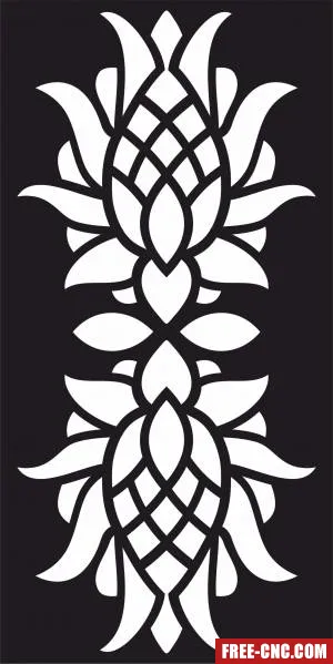 Decorative panel screen pattern partition - free dxf download Decorative panel screen pattern partition - free dxf download