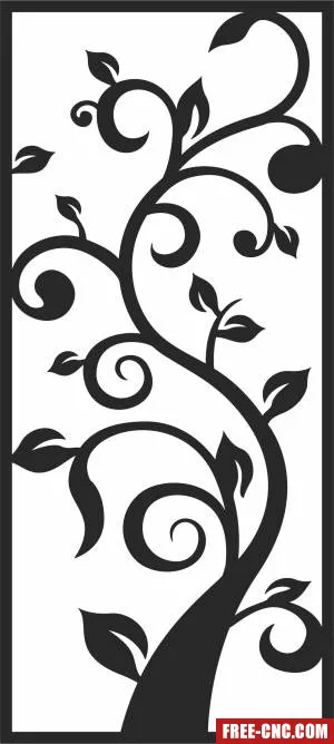Screen wall door decorative - Free dxf files ready to cut Screen wall door decorative - Free dxf files ready to cut
