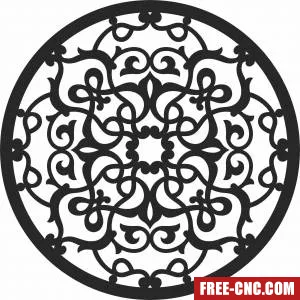 Mandala wall art - Free dxf download