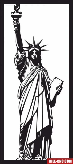 Statue of liberty statue home decor - Free dxf download