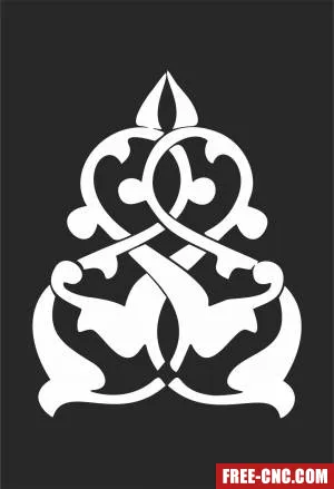 Decorative door wall decorative screen decorative wall - Free dxf files ready to cut