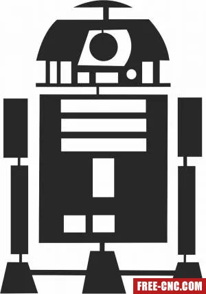 R2d2 star wars figure - Download free dxf for cnc plasma cutting